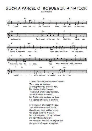 Robert Burns - Such a parcel O' Rogues in a nation